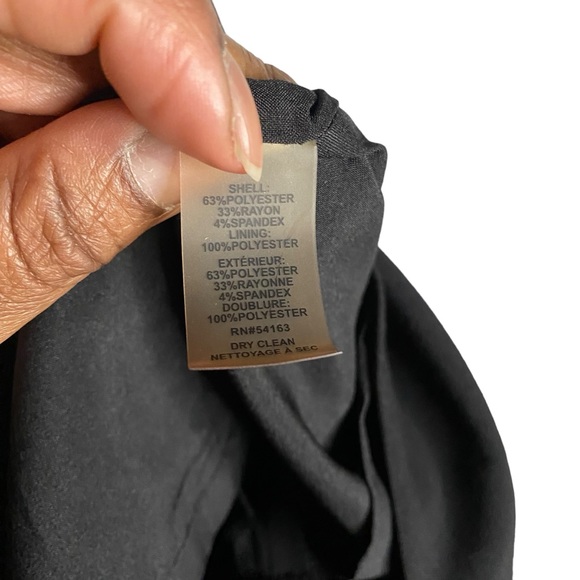 Ellen Tracy Women's Black Cowl Neck Sleeveless Midi Dress - Picture 5 of 11